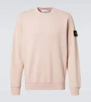 [Stone Island] Stone Island Compass cotton jersey sweatshirt AU 93 pink