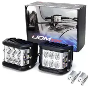 White LED A-Pillar Driving Light Kit w/Amber Strobe Feature For Jeep Wrangler JL (for: Jeep)