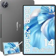 OUKITEL OT12 Tablet Android 14-2K 11 Inch Tablet with Pen, 16(4+12) GB RAM + 256GB ROM (1TB TF) Gaming Tablet, 8000mAh Battery Tablet with SIM Card, Octa-Core Tablets, 13MP Camera/4G LTE/5G