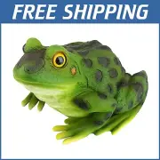 Ribbit The Frog Garden Statue - Whimsical Polyresin Decor for Outdoor Spaces