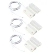3pcs MC-38 Surface Mount Wired NO Door Sensor Alarm Magnetic Reed Switch