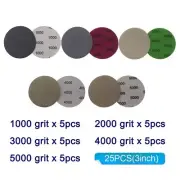 Sandpapers 1000 2000 3000 4000 5000 Grit Sanding Discs Hook Protable Reliable