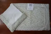 NWT 1960s Matouk 8 pc Ivory Lace Placemat Set Permanent Press Cotton Blend #1