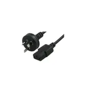 Comsol 5mtr Mains Outlet Power Cable 3pin AUS(M)Iec-c13(F) Cables - IEC-3P-05