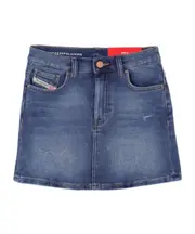 Diesel Kids Distressed Denim Skirt 14Y,10Y indigo