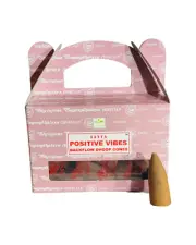 Positive Vibes Backflow Incense Cones - 24 Cones