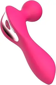 Adult Toys Clitoral Vibrator Wand with Rechargeable Battery Clit Stimulator Vibrators Rechargeable Massage Wand Vibrator Mini Travel 10 Speeds Clitoral Vibrator for Women Sex Toys (red)