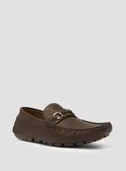 GUESS Brown Adlers Loafers Size: 9