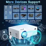 Projector 4K with WiFi Bluetooth, 5G 1080P Movie Projectors Smart Mini Projector