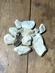Lot of Natural Ohio River Rocks For Tank Decorating- White Chert with Agate