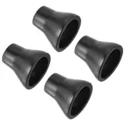4pcs Golf Ball Retriever Grabber Putter Grip Suction Cup Pick Up Back Save Black