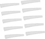 Haofy 10pcs Silicone Tweezer Tip Covers Anti-slip Grip Non-slip Tips Slip-resistant Design for Beauty Salon Clinic Reusable Protective Cases with Flexible Adjustable Fit