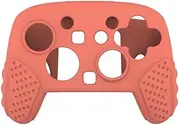 3-in-1 Soft Silicone Protective Case for Switch 2 Pro Controller – Anti-Slip Grip, Shockproof Cover with Thumb Caps & Sticker, Lightweight & Precise Cutouts (Orange)