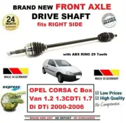 FOR OPEL CORSA C Box Van 1.2 1.3CDTi 1.7 Di DTi 2000-2006 FRONT RIGHT DRIVESHAFT