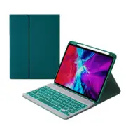 Nevenka Removable Square Keyboard Case For iPad 7 Color Backlit with Pen Slot Wireless BT Lightweight Case-Jasper
