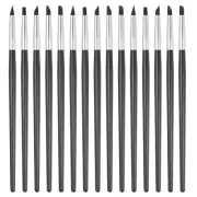 15 Pcs Silicone Clay Sculpting Tool, Black (5mm)