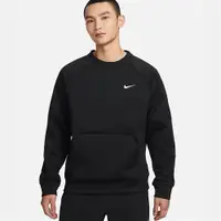 在飛比找ETMall東森購物網優惠-Nike 男裝 長袖上衣 大學T 左臂拉鍊口袋 黑【運動世界