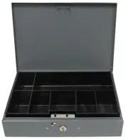 LIT-NING Metal Lock Box Storage Container Safe With Plastic Insert NO KEY