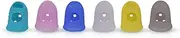 Labymos 6pcs Guitar Silicone Finger Fingertip Protectors for Guitar Ukulele Beginners (Random Color Delivery)