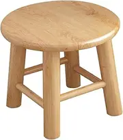 Solid Wood Stool, Low Stool, Round Step Stool, Wooden Stool for Kids, Small Short Stool, Shoe Changing Stool