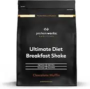 THE PROTEIN WORKS Diet Breakfast Smoothie | High Protein, Low Sugar, Nutritious Breakfast Snack | Chocolate Muffin, 2 kg