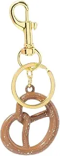 [ChungLong0593] Pretzel Key Chain Fun Imitation Food Pendant Charms Key Ring for Women Birthday Jewelry