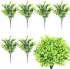 HOHOTIME Artificial Plants, 6 Bundles Outdoor Fake Plants, UV Resistant Stems