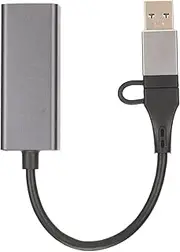 POENVFPO Type C Adapter to RJ45 Fast Stable 10 100 1000 Mbps Ethernet Self-Adaptive for Laptop Tablet