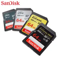 在飛比找蝦皮購物優惠-SANDISK 64G SDXC 記憶卡 100M 140M