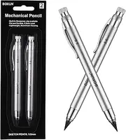 BOXUN 5.6 MM Lead Holder, Clutch Pencils for Draft Drawing, Shading, Crafting, Art Sketching, Wood Working, Pack of 2 Pieces