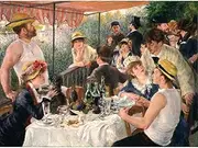 ARTICULOZY Giclee Print Rolled - Renoir - Luncheon at the boating party - 24x18 Inch Canvas Wall Decor Art Print