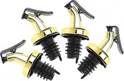 4pcs Oil Bottle Stopper Pourer Nozzles Leakproof Olive Oil Spout for Condiments Versatile Kitchen Tool for Home Cooking Salad and Wine Dispenser