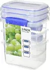 Sistema KLIP IT Food Storage Containers Stackable Food Prep Containers with Lid