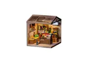 Robotime Diy Miniature Dollhouse Kits Super Store Fascinating Book Dw004 Puzzles