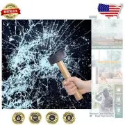 Clear 8 Mil Anti-Shatter Window Film - Protects Against Injuries & Vandalism