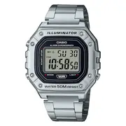 Casio W218hd-1a in Silver