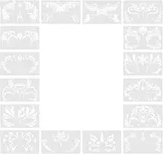 16Pcs Face Paint Stencils Face Paint Templates for Party Halloween Holiday