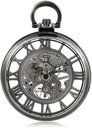 [QRDYL] Pocket Watch,Personalise Mechanical Pocket Watch Hollow Fashion Pocket Watch Retro Uncovered Men and Women Gift Table White Bone Color for Men Women