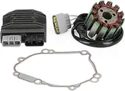 Regulator Stator Coil Gasket Kit Compatible With Yamaha R1 R1S RN12 RN19 FZ1 FZ8 RN16 RN25 5VY-81410-00 2D1-81410-01 Motor Parts