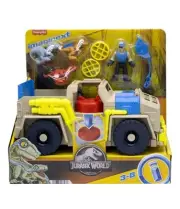 Imaginext Jurassic World Track & Transport Dino Truck Vehicle & Figure Set, 8...