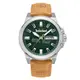 Timberland 天柏嵐CANFIELD系列 大錶徑多功能腕錶 皮帶-綠/棕色46mm(TDWGB0040802)