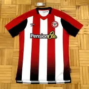 Brentford FC Home Shirt 2023/25 (M) [Umbro] PensionBee - BNWT
