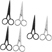 3sets Hairdressing Scissors Grooming Bevel Barber Trimmers Facial Haircut Brow Kit Mustache Men Beard Body Hair Clipper 2pcs*3