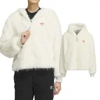 在飛比找momo購物網優惠-【adidas 愛迪達】New FUR JKT 女款 白色 