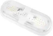 RV Ceiling Light LED Fixture Double Dome 4500K Super Bright Energy Efficient Lamp for RV Yacht Camp Trailer Home ABS Material 48 Lights