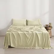 Dreamaker Superfine Washed Microfibre Sheet Set Natural (Single, King Single, Double, Queen, King, Super King)