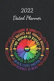 Planner: A Zach Godfrey Weekly Planner | Rainbow | LGBTQIA Pride Design 02 Flower | Undated
