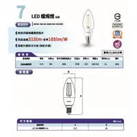 在飛比找蝦皮購物優惠-（麥電火）飛利浦 PHILIPS LED E14 尖清 蠟燭