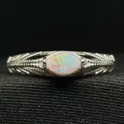 Brilliant Marquise Peacock Opal .925 Sterling Silver Ring Handmade Custom