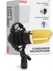 Condenser Mic Kit W/ 3.5Mm XLR, Shock Mount, for Streaming Podcast Studio